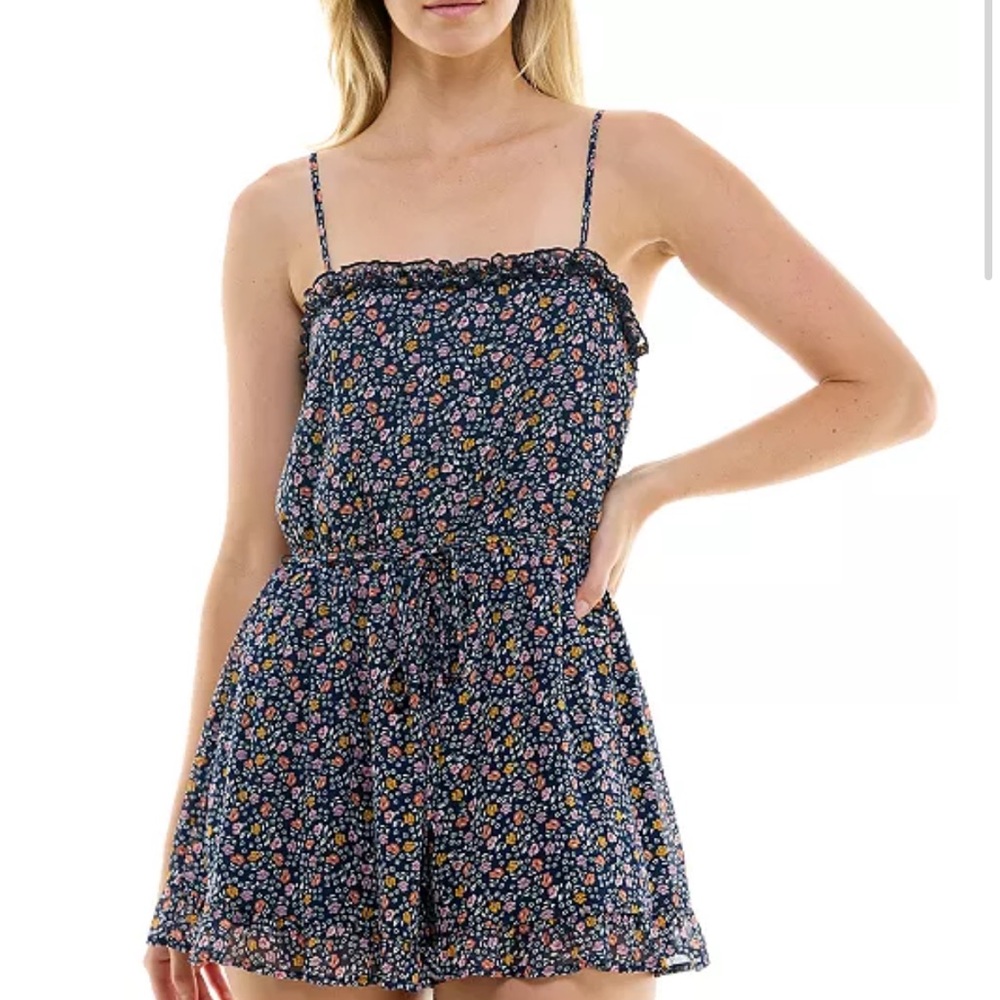 Trixxi Navy‎ Floral Romper